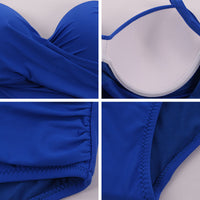 Plus Size Sexy One Piece Swimsuit Women Summer Beachwear Vintage Mesh Swimwear Bathing Suits