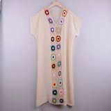 Cotton-Crochet Beach Dress Cover-Ups Swimsuit Cover Ups 2021 Tunic