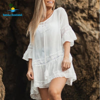 Rainbow Lace Cover Up Kimono 2021 Beach Tunic Robe