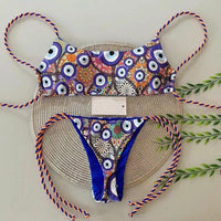 Eye Print Women Bikini Brazilian Swimwear 2021             Swimwear.