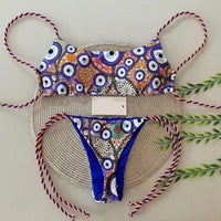 Eye Print Women Bikini Brazilian Swimwear 2021             Swimwear.